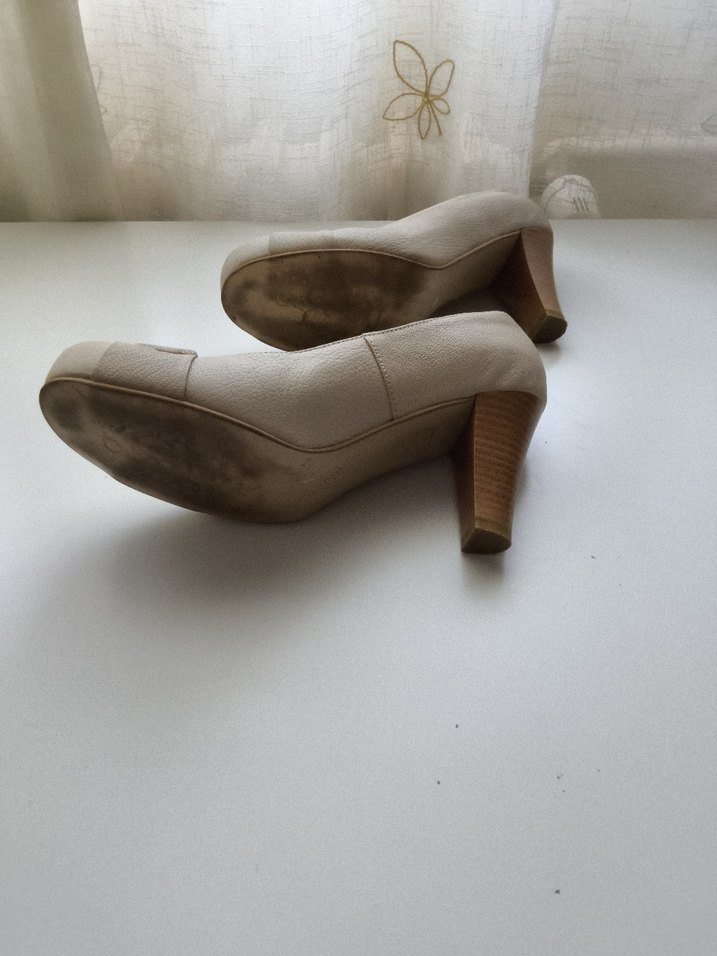Elle marka  Bej Klasik Topuklu Kadın Ayakkabı , - Görsel 5