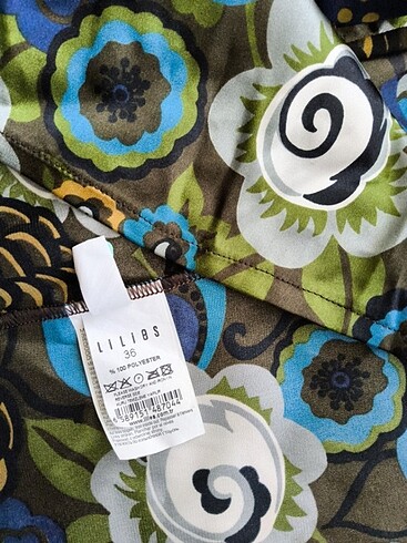 Renkli kolsuz elbise - Görsel 6