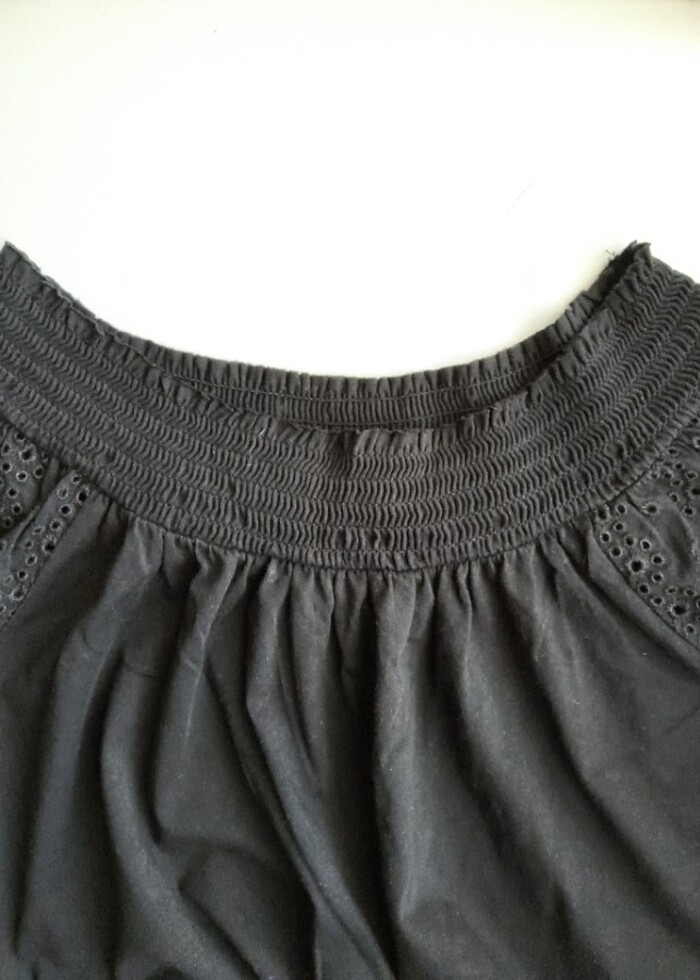 Siyah penye elbise - Görsel 3