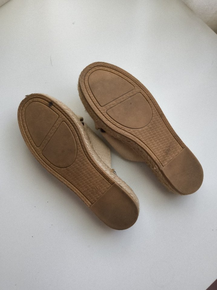 Bej Dolgu Topuklu Aeropostale Bohem Terlik - Görsel 4