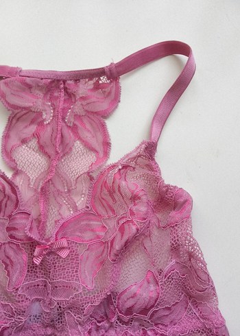 Next Pembe Dantel Bohem Vintage Sütyen