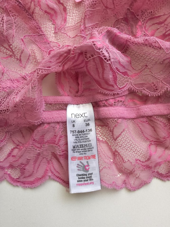 Pembe Dantel Bohem Vintage Sütyen - Görsel 3