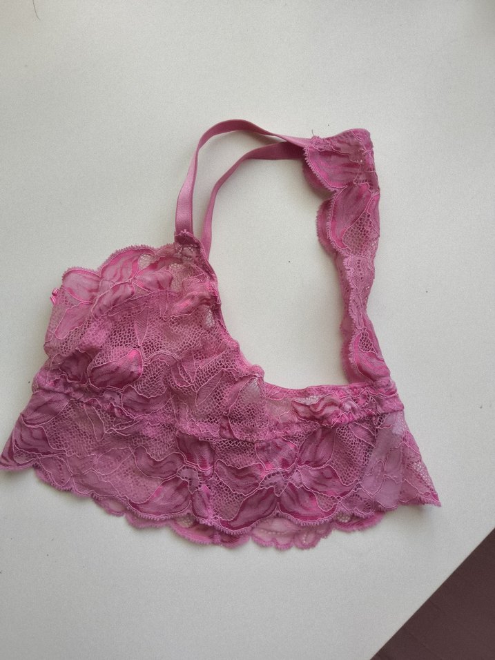 Pembe Dantel Bohem Vintage Sütyen - Görsel 5