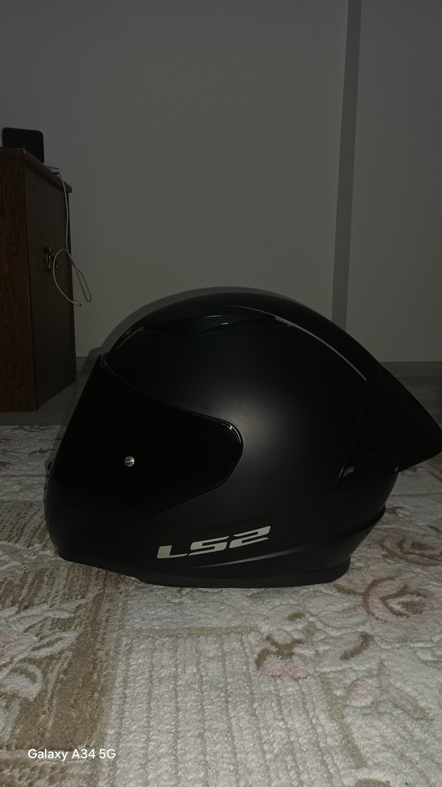 LS2 Siyah Minimalist Motosiklet Kaskı - Görsel 2