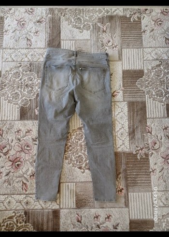 Gri Bol Kesim Kadın Pantolon - Görsel 2