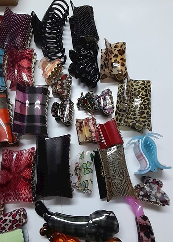  Beden Çok Renkl Plastik Saç Tokaları