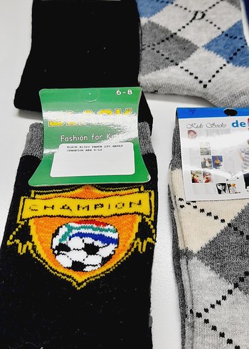 Çocuk Desenli Çok Renkli Çoraplar 6-8 - Görsel 2