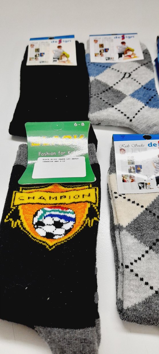 Çocuk Desenli Çok Renkli Çoraplar 6-8 - Görsel 2