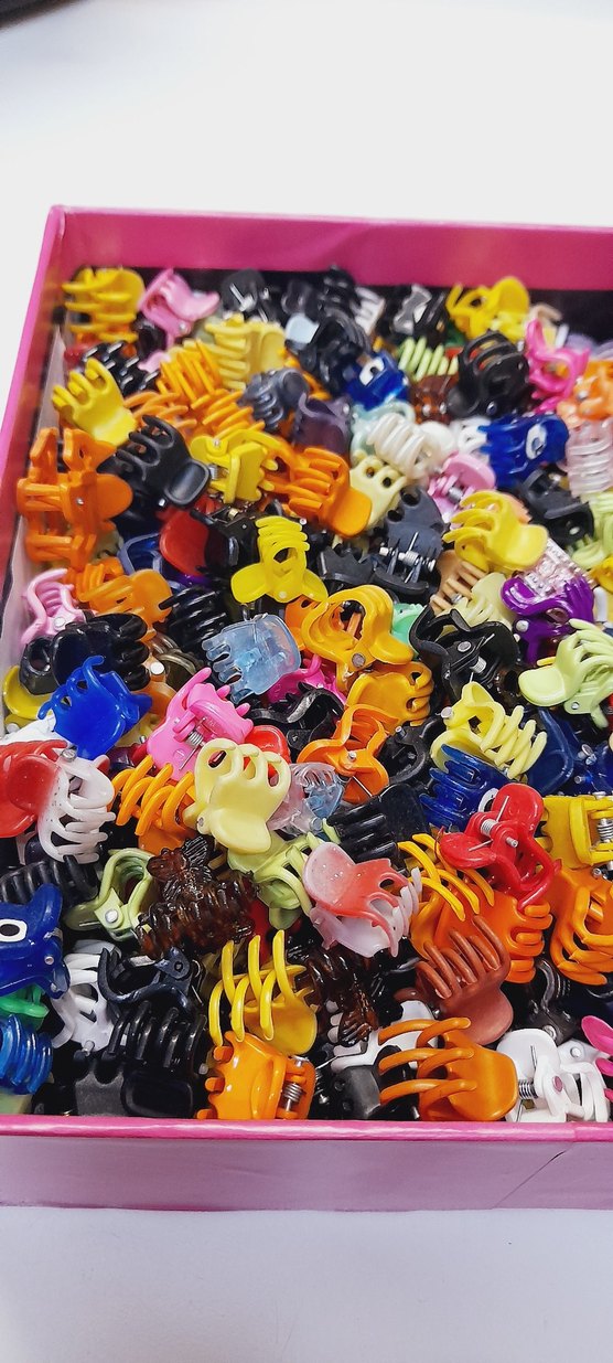 Renkli Lastikli Çocuk Saç Tokaları ve Toka Seti topluca - Görsel 3