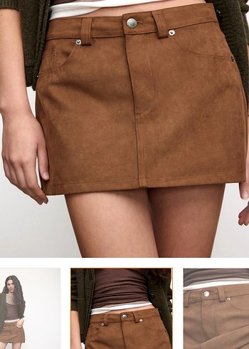 Stradi süet etek - Görsel 2