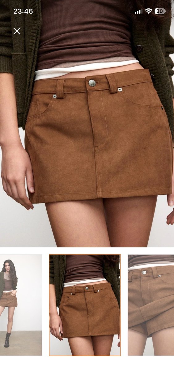 Stradi süet etek - Görsel 2