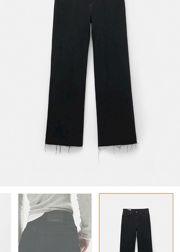 Pull and bear siyah jean - Görsel 6