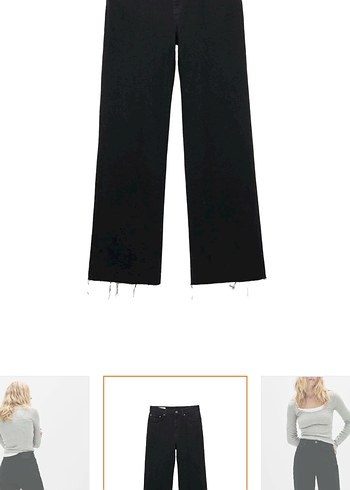 Pull and bear siyah jean - Görsel 4