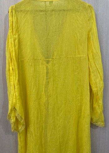 Sarı Uzun Bohem Kadın Sabahlık - Görsel 3