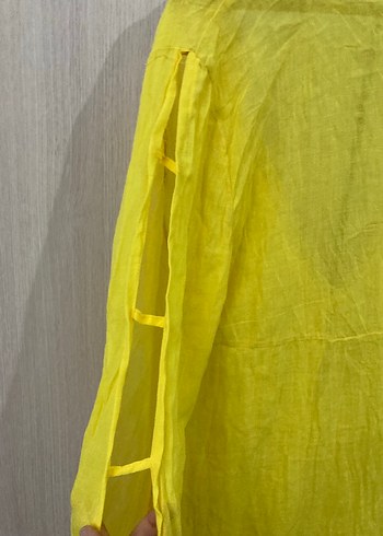 Sarı Uzun Bohem Kadın Sabahlık - Görsel 5