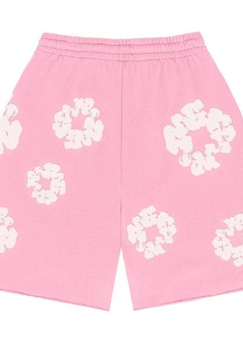 Pembe Tie-Dye Pamuklu kadın Şort