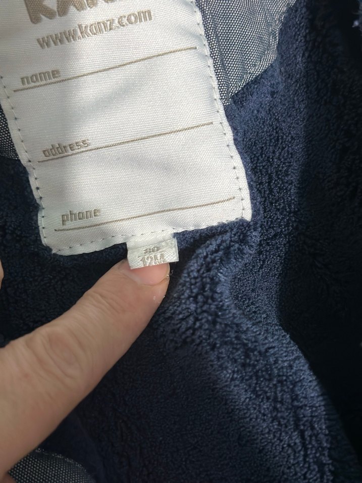 KANZ Gri Denim Görünümlü Kürklü Bebek Tulumu - Görsel 4