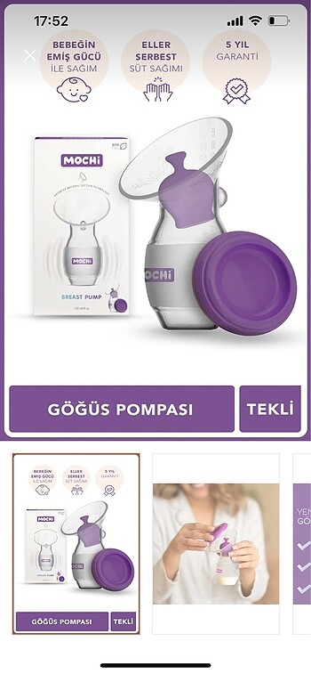 Mochi göğüs pompası