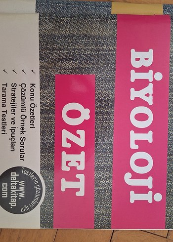 Biyoloji Özet Kitap - Konu Özetleri ve Testler