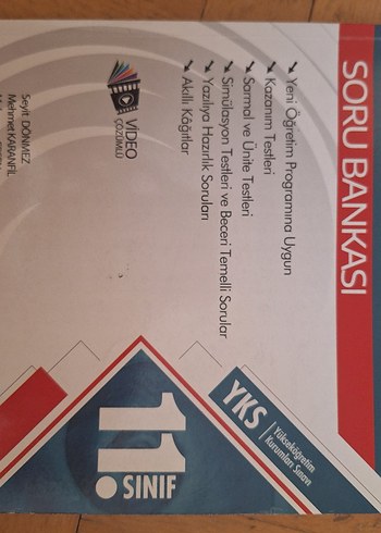11. Sınıf YKS Soru Bankası Hazırlık Kitabı