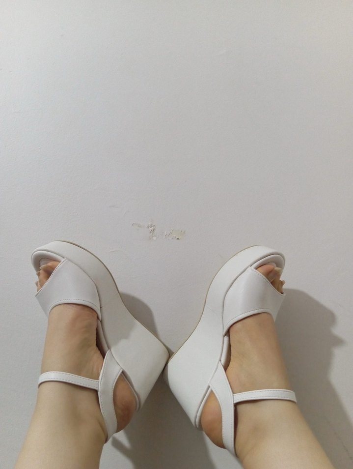 Gelin ayakkabısı dolgu topuk - Görsel 3