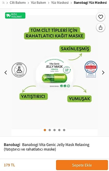 Banobagi Marka Cilt Bakım Maskesi - Görsel 3