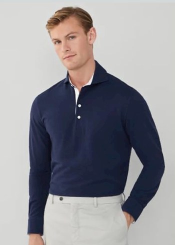 HACKETT CUTWAY GÖMLEK YAKA UZUN KOL POLO - Görsel 5