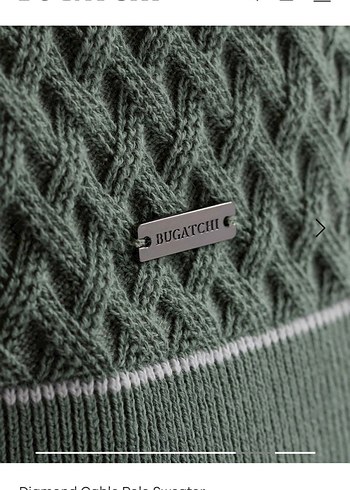 BUGATCHİ DİOMAND CABLE POLO L BEDEN - Görsel 3