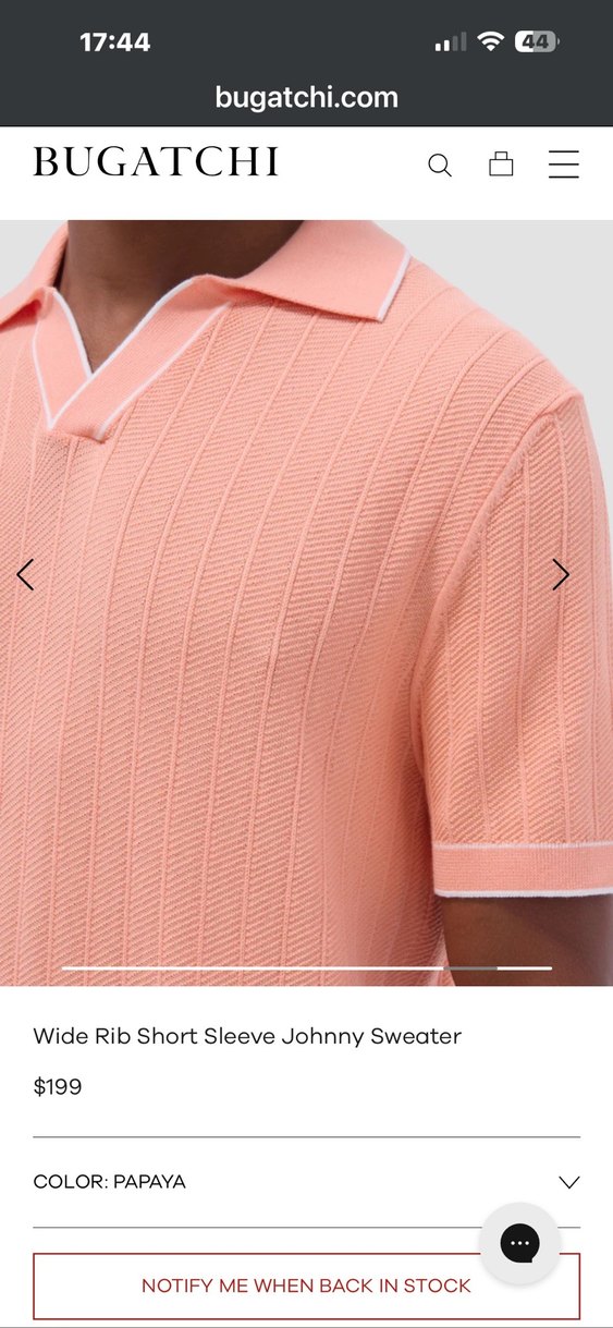 BUGATCHİ WİDE RİB POLO L BEDEN - Görsel 4