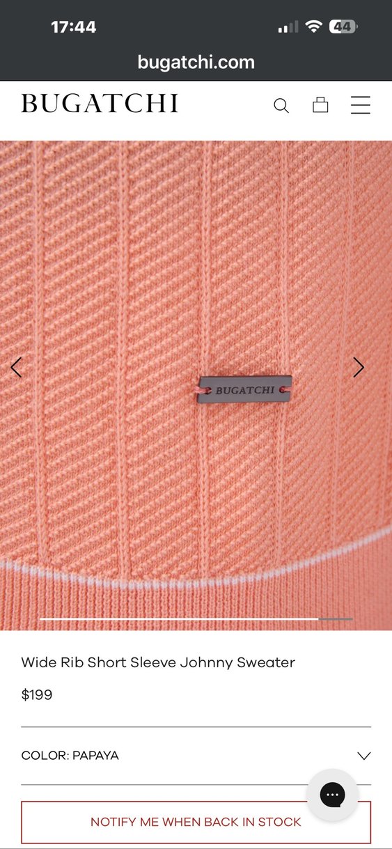 BUGATCHİ WİDE RİB POLO L BEDEN - Görsel 5