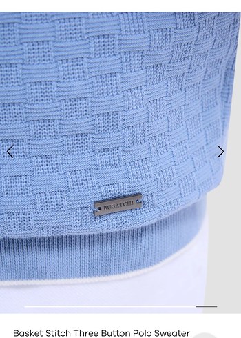 BUGATCHİ BASKET STİTCH POLO L BEDEN - Görsel 4