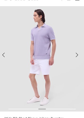 BUGATCHİ WİDE RİP POLO L BEDEN - Görsel 5