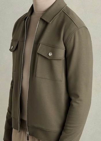 REİSS JERSEY İNTERLOK CEKET M BEDEN - Görsel 3