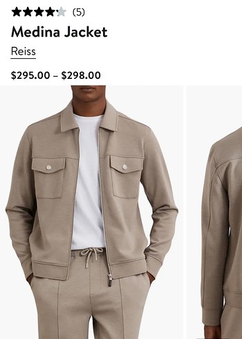 REİSS JERSEY İNTERLOK CEKET M BEDEN - Görsel 2