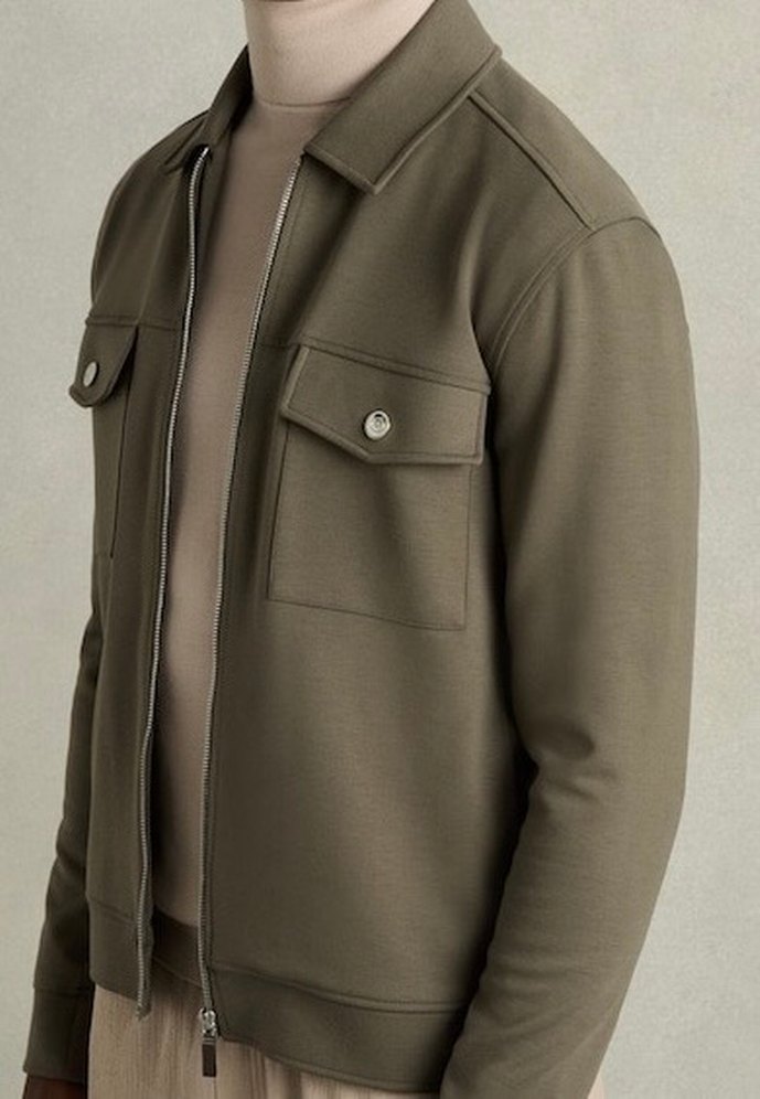 REİSS JERSEY İNTERLOK CEKET M BEDEN - Görsel 3