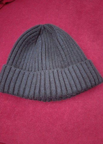 Gri Örgü Kadın &Erkek  Yün Bere - Görsel 2