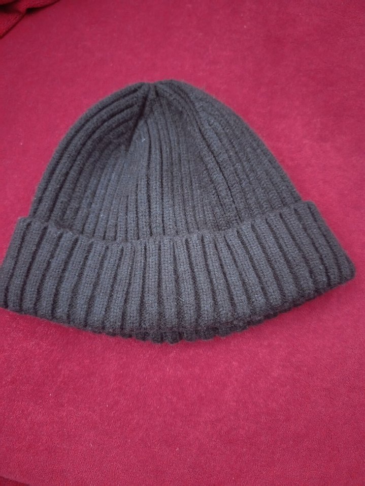 Gri Örgü Kadın &Erkek  Yün Bere - Görsel 2