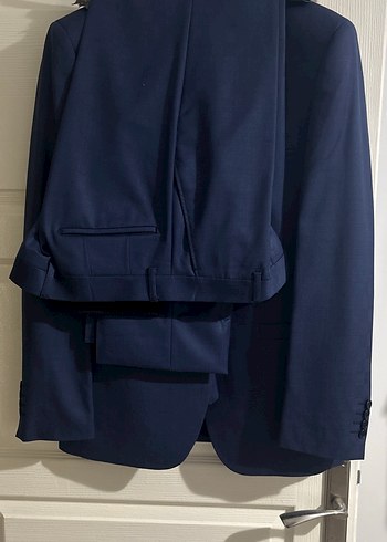 Erkek Lacivert Regular Fit Ofis Takım Elbise - Görsel 2