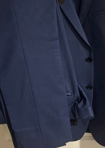 Erkek Lacivert Regular Fit Ofis Takım Elbise - Görsel 4