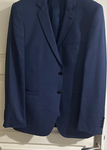 Erkek Lacivert Regular Fit Ofis Takım Elbise - Görsel 3