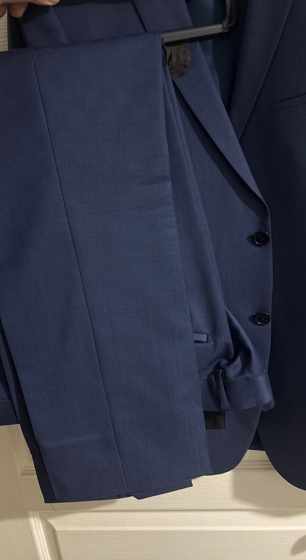 Erkek Lacivert Regular Fit Ofis Takım Elbise - Görsel 4