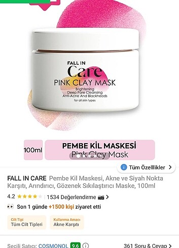 Pembe Kil Maskesi