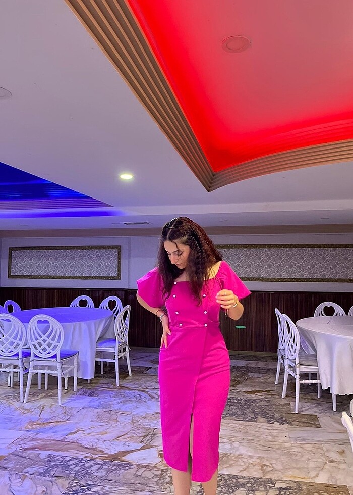 Kadın midi boy elbise - Görsel 3