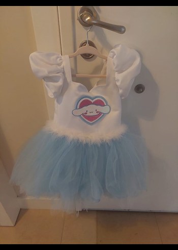 Diğer Kız Çocuk Mavi Tül Etekli Cinnamoroll elbise