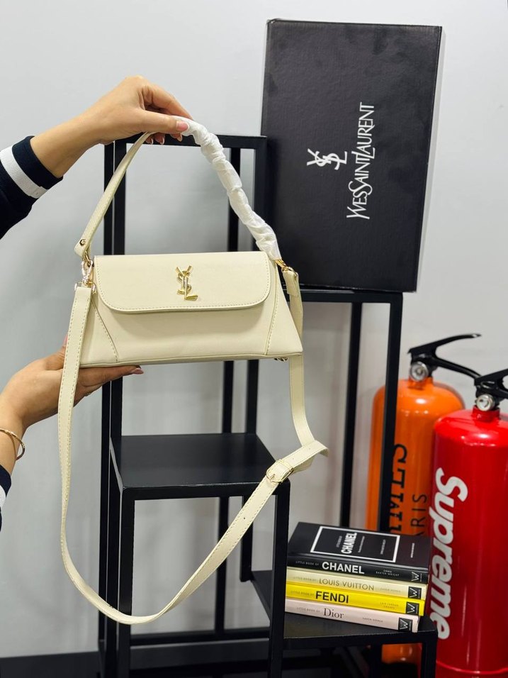 YSL Deri Kadın Omuz Çantası - Görsel 3