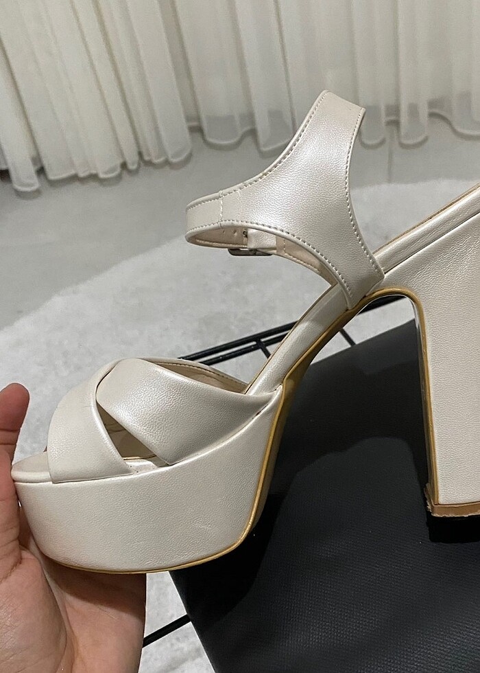 platform topuk ayakkabı - Görsel 4