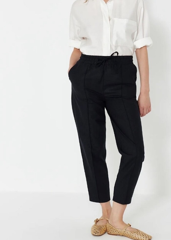 trendyolmilla keten pantolon - Görsel 2