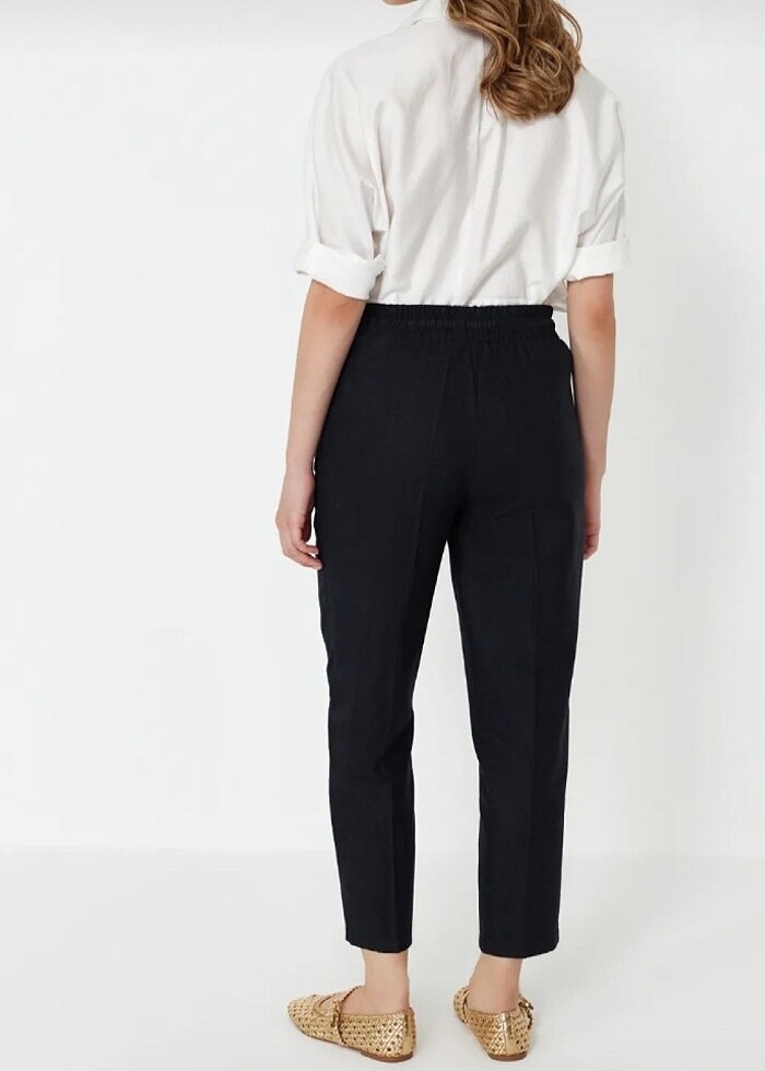 trendyolmilla keten pantolon - Görsel 3