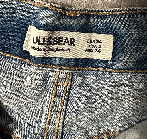 34 Beden Pull and Bear Kot Şort