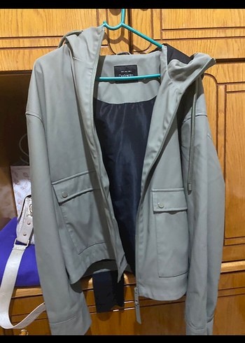 Kadın Haki Düğmeli Street Wear Ceket - Görsel 3